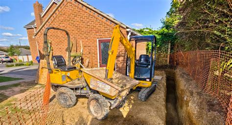 Mini Digger Hire With Driver 